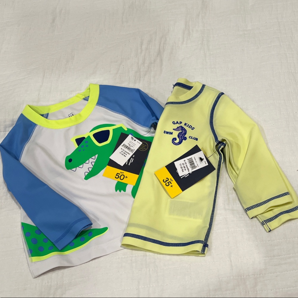 Kids Swim Set with Dinosaur Print